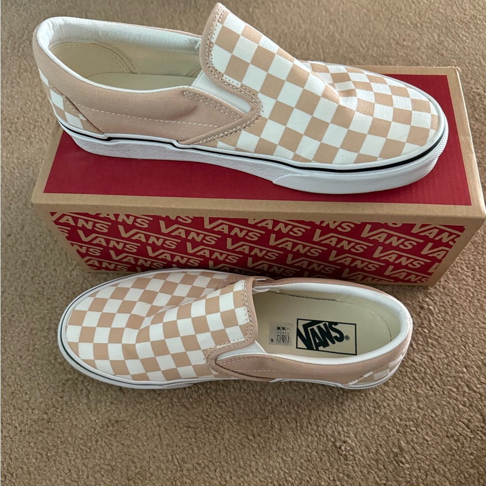 Vans Slip-On Checkerboard Sneakers - Frappe/Tru Color